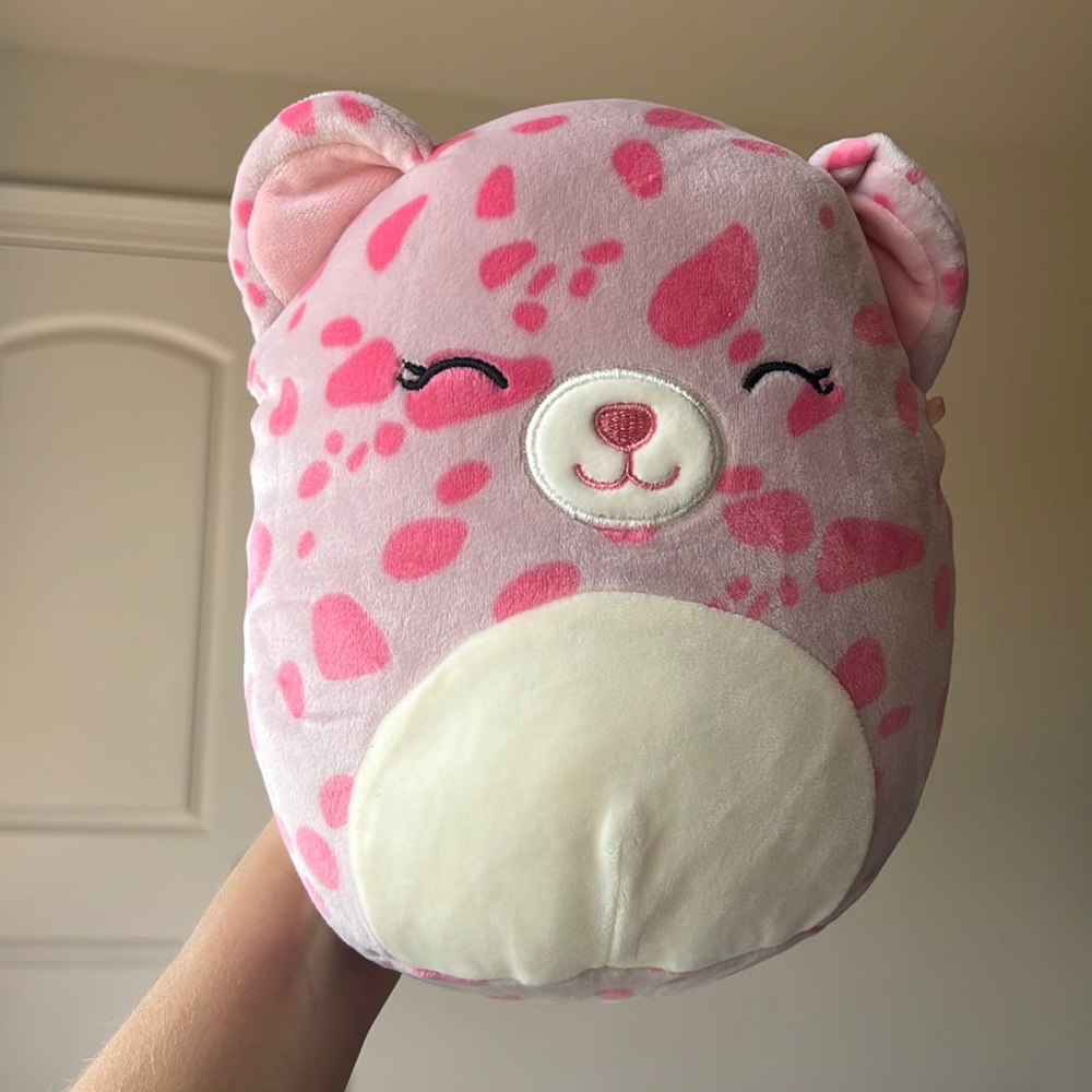 pink cheetah squishmallow 8”